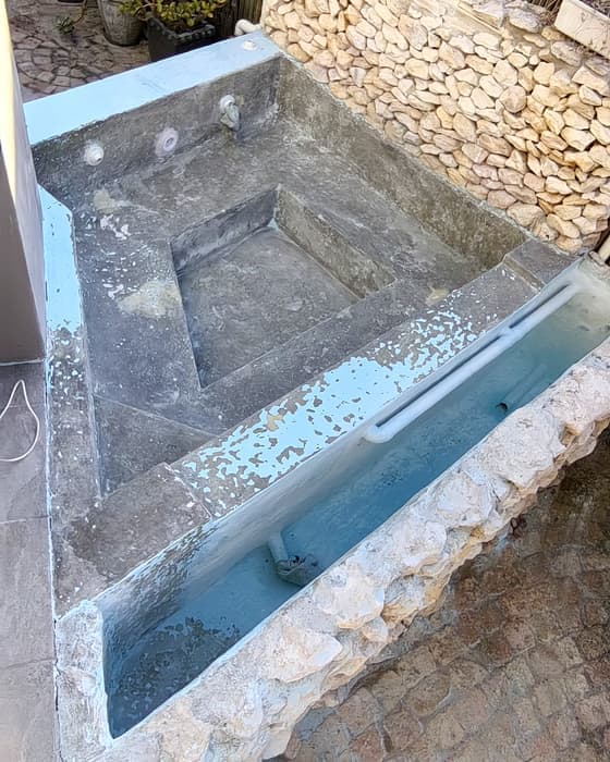 Fibreglass relining work, a fibreglass relining job