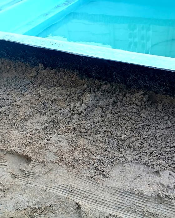 A pool build in progress, a new build, Onrus