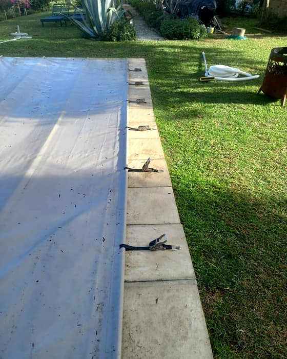 A pool cover in use in the Overberg