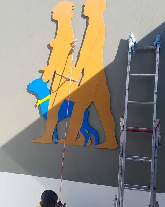 Pool painting work, a pool-painting job